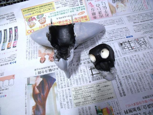 古代怪獣ゴモラ完成品製作記 その3: 怪獣ガレージキット造形記録